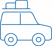 Icon of vehicle for auto insurance